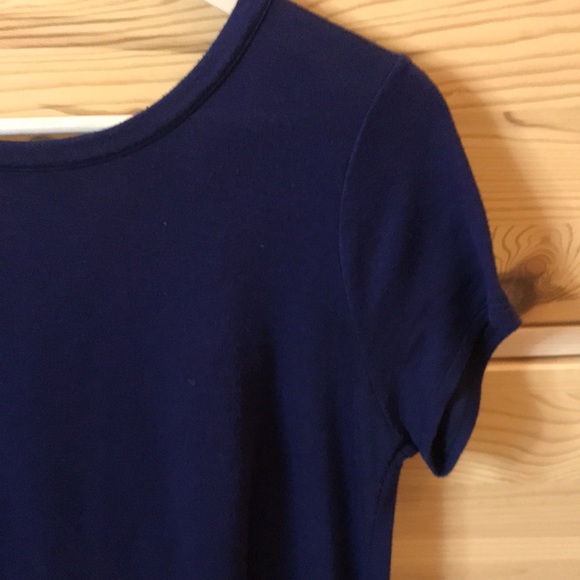 Lulus Jersey Knit Navy Cut Out Back T Shirt Dress Size Large - Picture 2 of 9